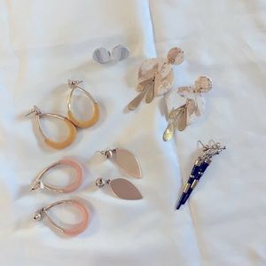 Earrings 6 pairs